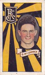 1933 Allen's League Footballers #3 Basil McCormack Front